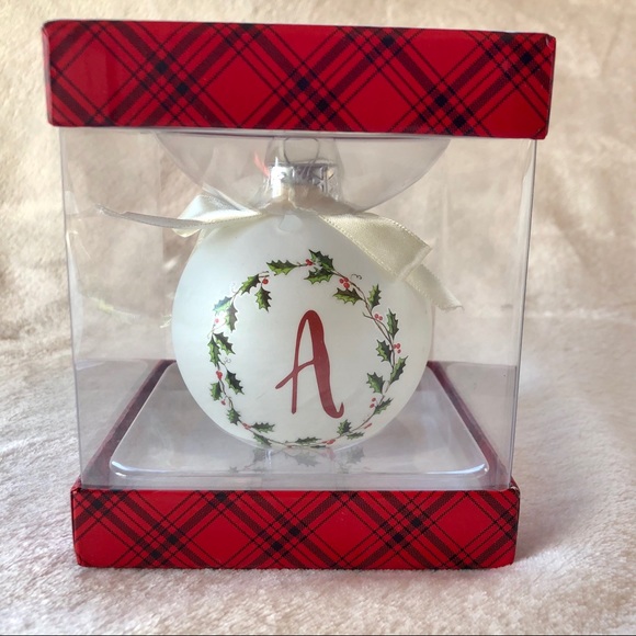 Living Quarters Letter A Monogram Ornament - Picture 2 of 4